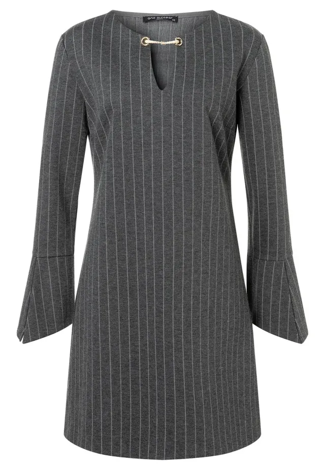 Ana Alcazar Solwy abito jersey grigio linea A