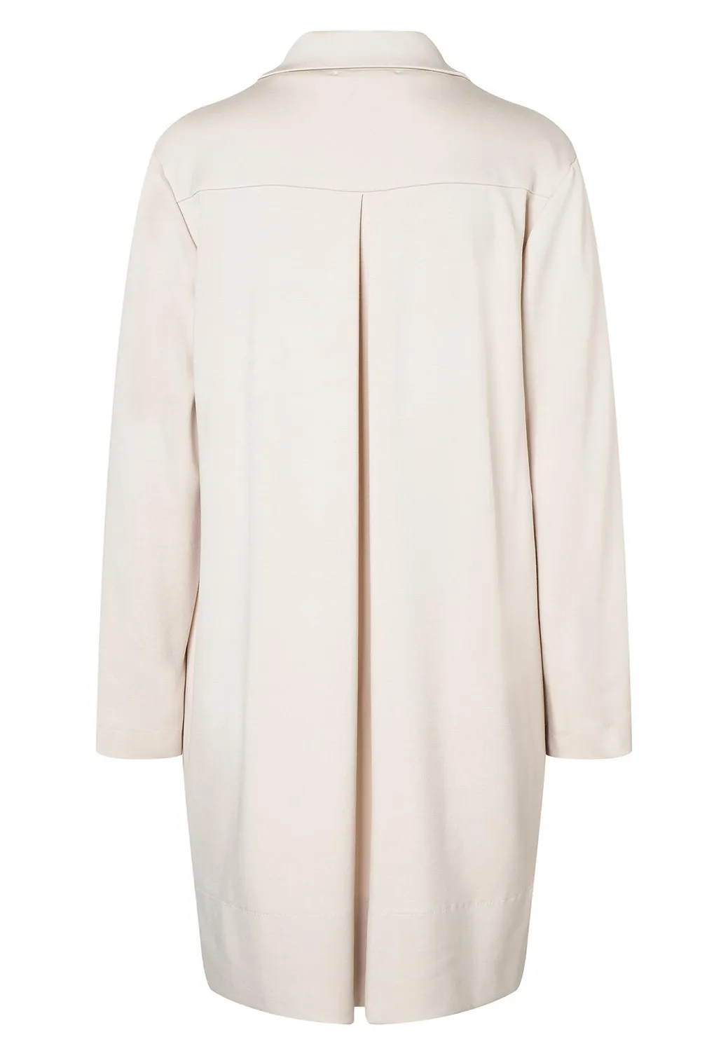 Ana Alcazar Hecani Abito Jersey Bianco Tasche Ufficio