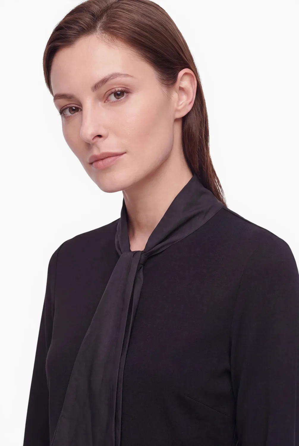 Ana Alcazar Ebany top fiocco organza nero