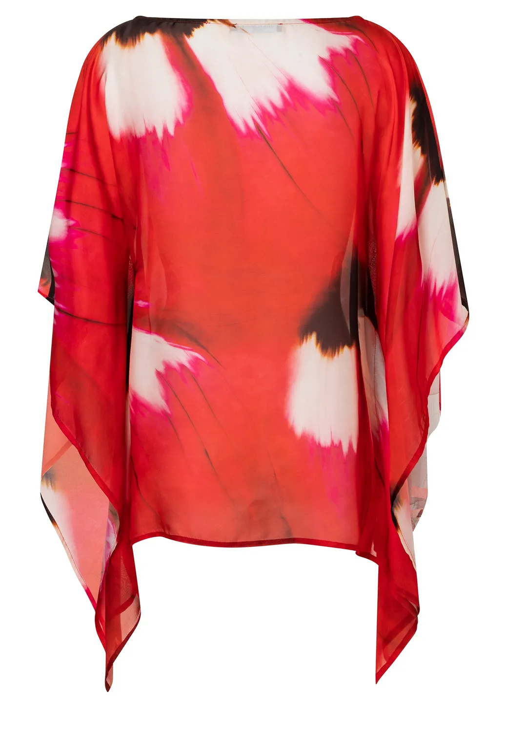 Ana Alcazar Dryah Top in Chiffon Fantasia Rossa