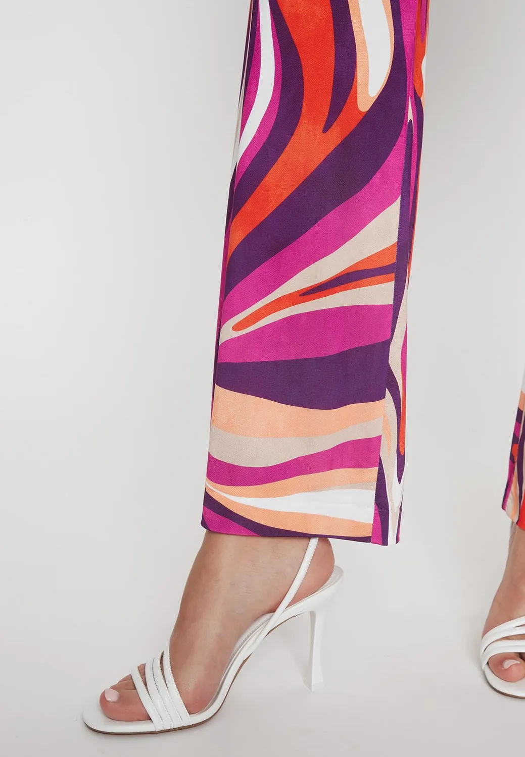 Ana Alcazar Prinara pantaloni jersey fantasia svasati