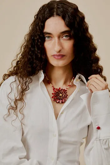 Dahlia Shirt camicia cotone bottoni madreperla