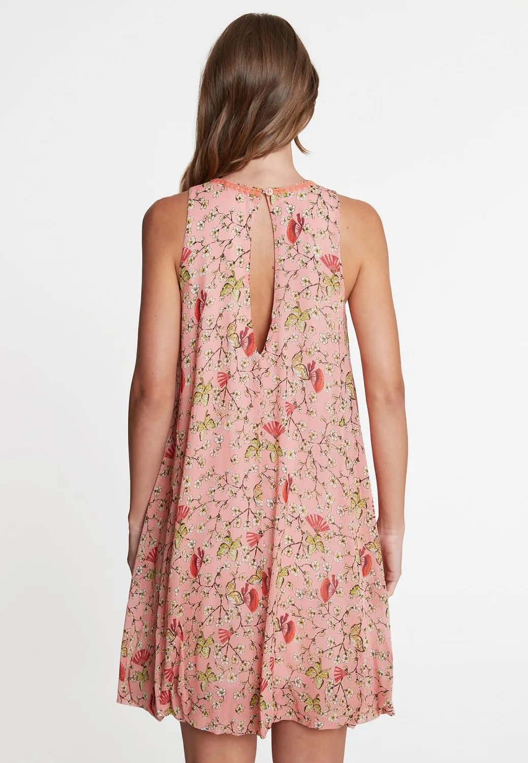 Ana Alcazar Wavine abito palloncino floreale rosa