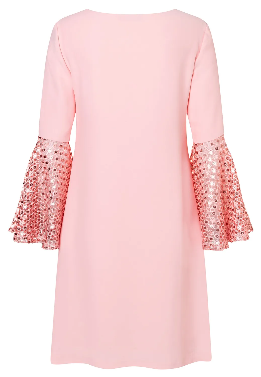 Ana Alcazar Dalya abito tunica rosa pizzo maniche