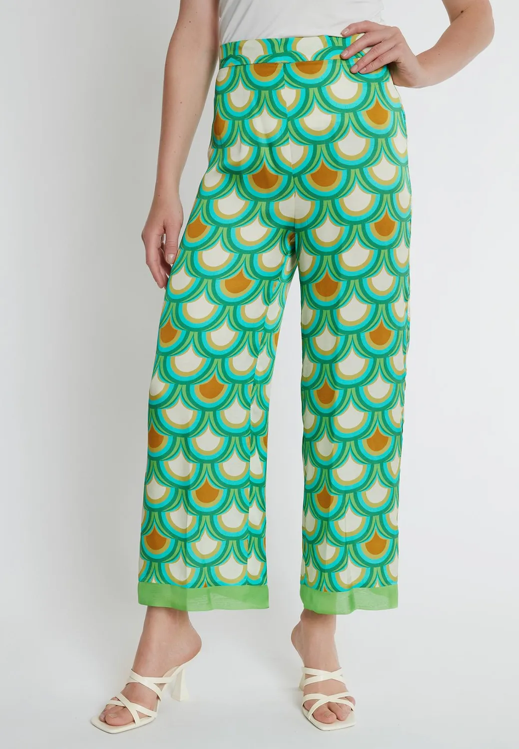 Ana Alcazar Kebly pantaloni pinocchietto satin