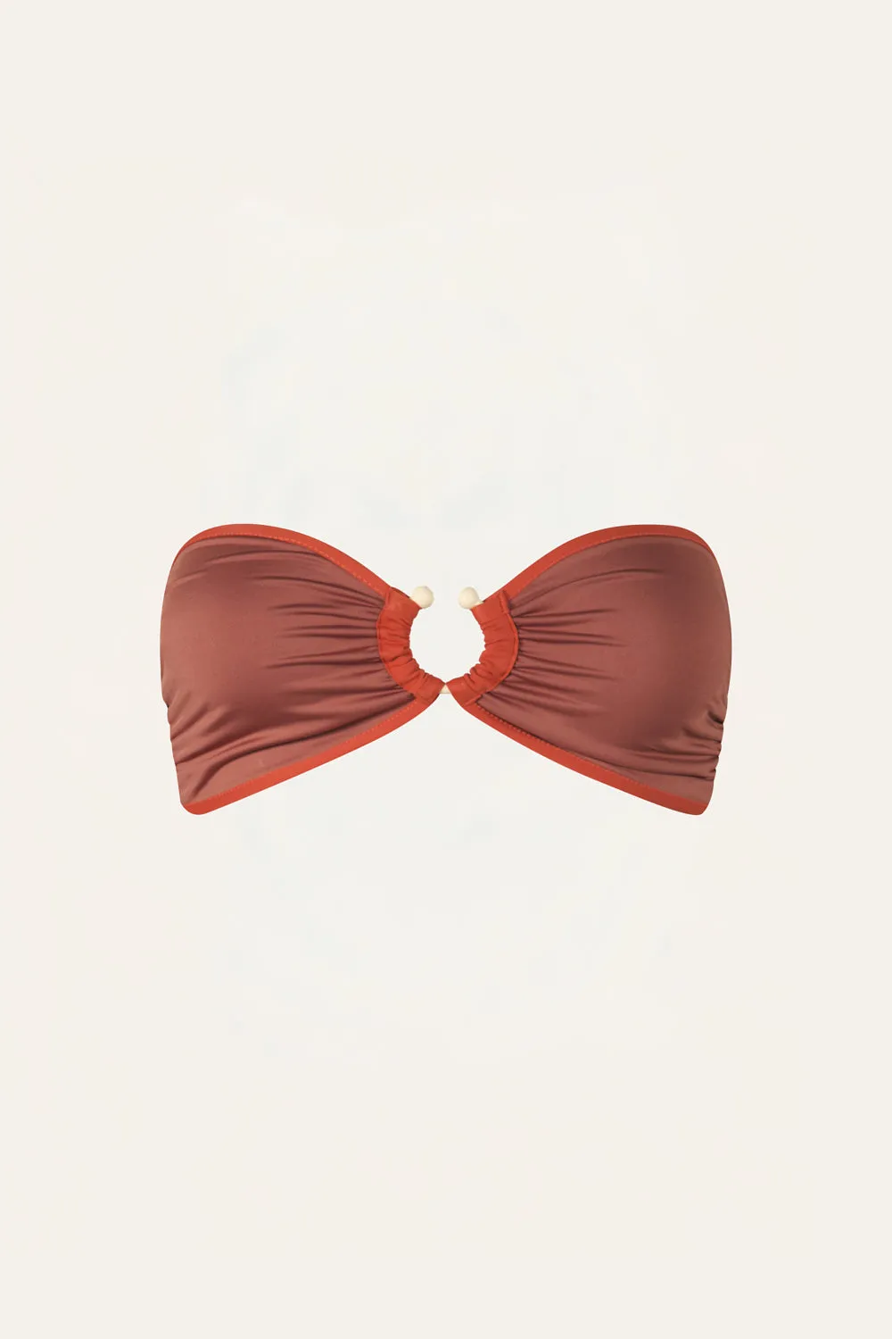 Johanna Ortiz Seawaters top bikini rosso fuoco in lycra
