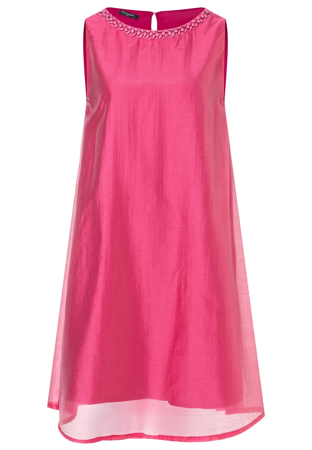 Ana Alcazar Wakana abito smanicato rosa fucsia