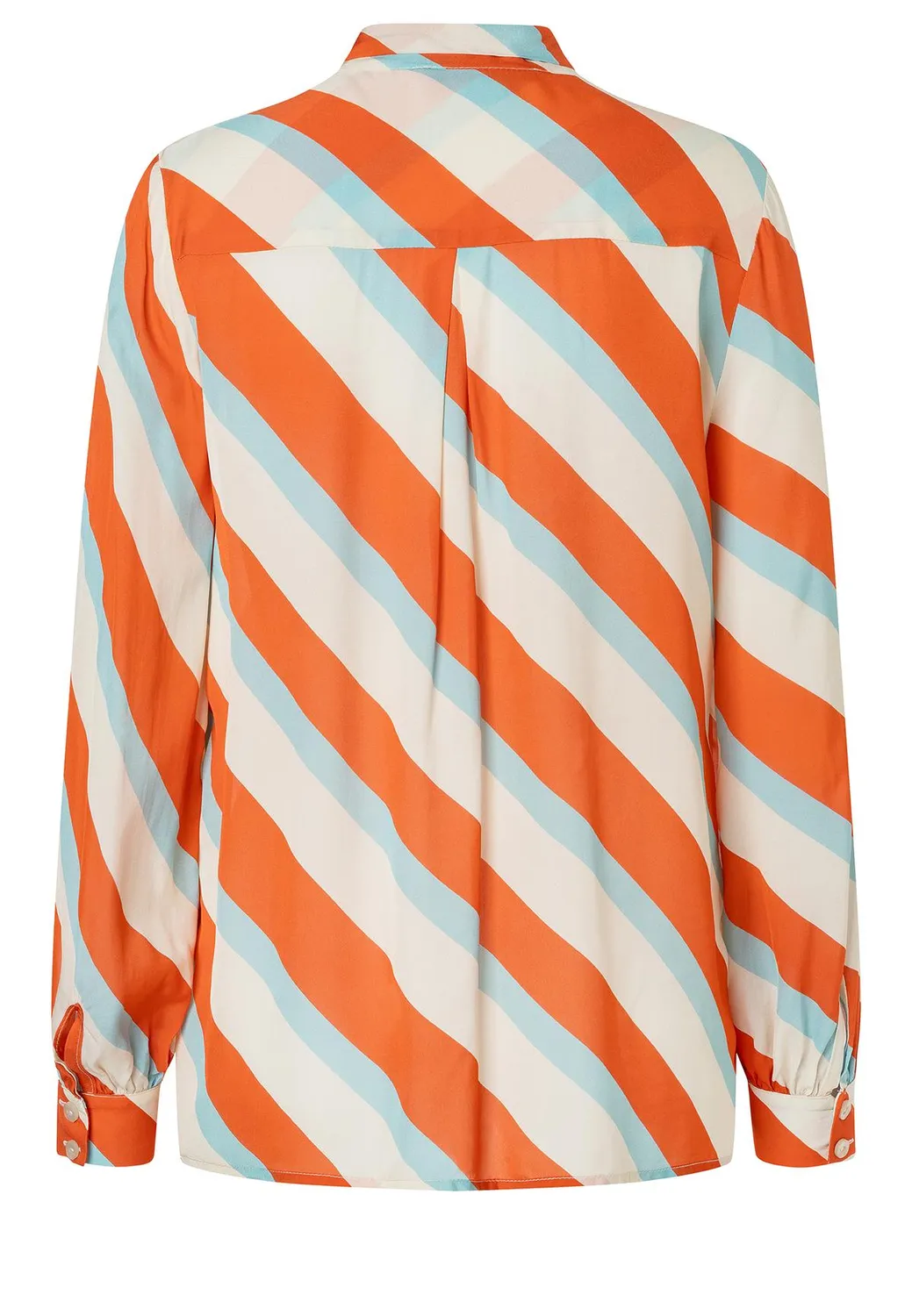 Ana Alcazar Zedana camicia fiocco bianco arancione