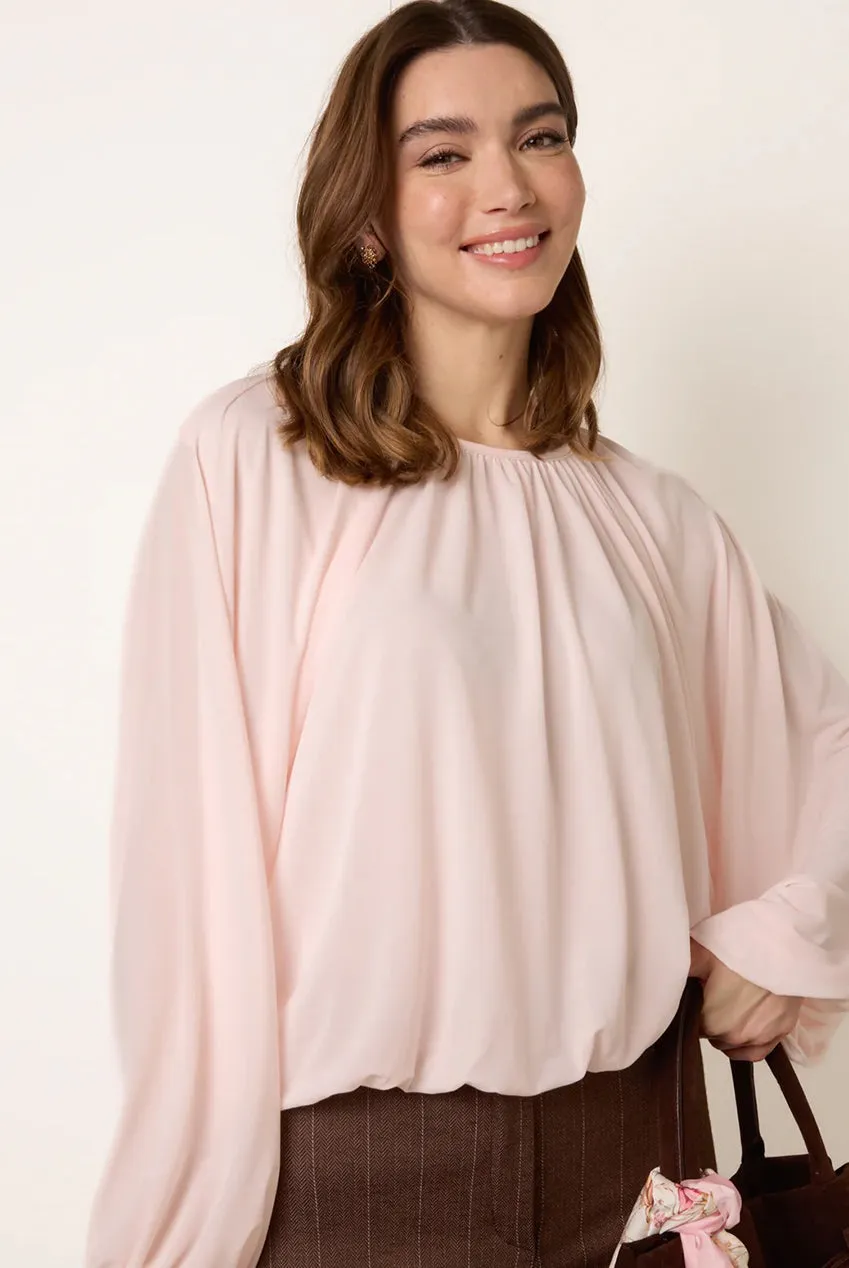 Blue Vanilla Batwing Puffball camicetta rosa onesize elasticizzata