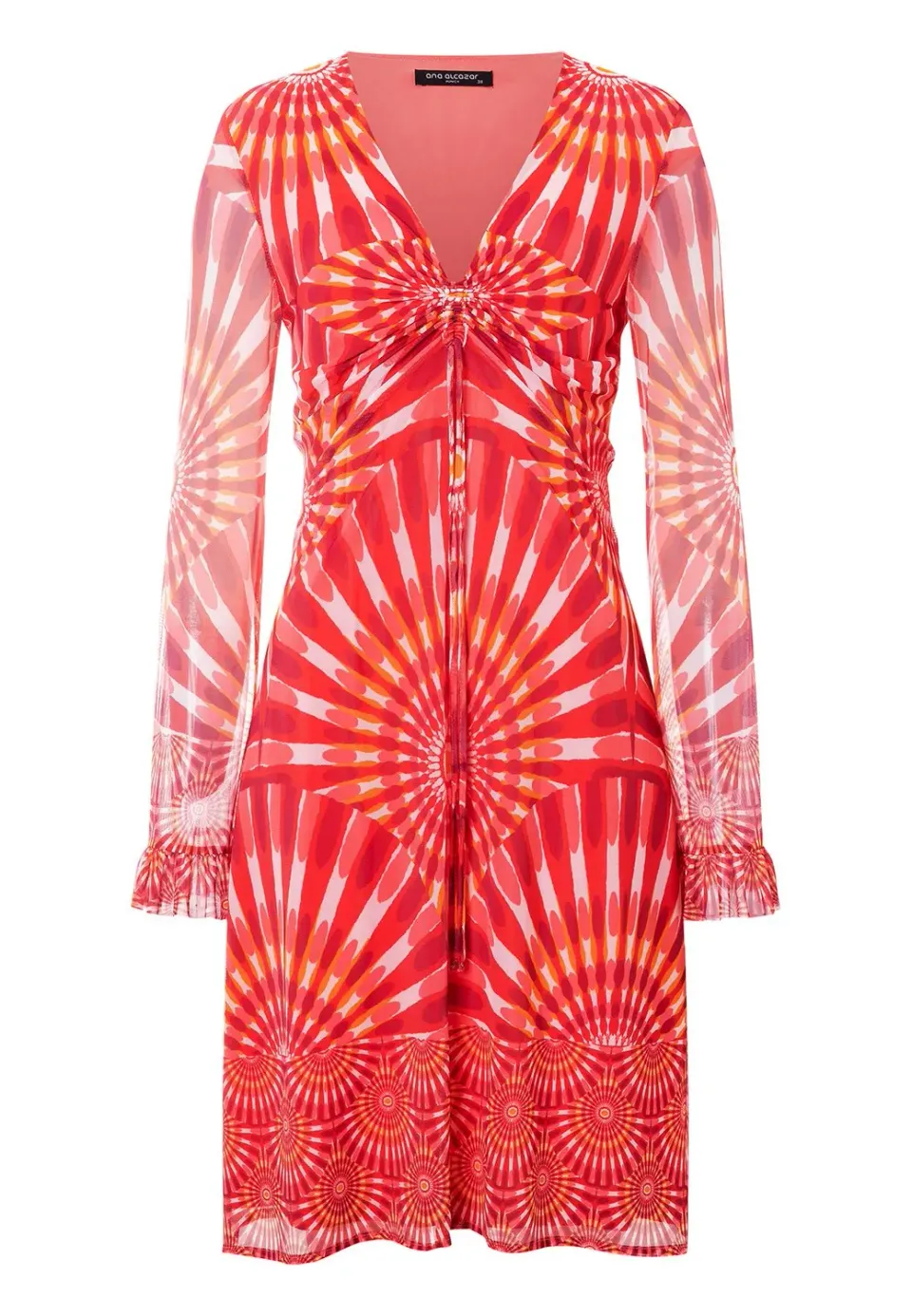 Ana Alcazar Pesina abito tunica batik rosso