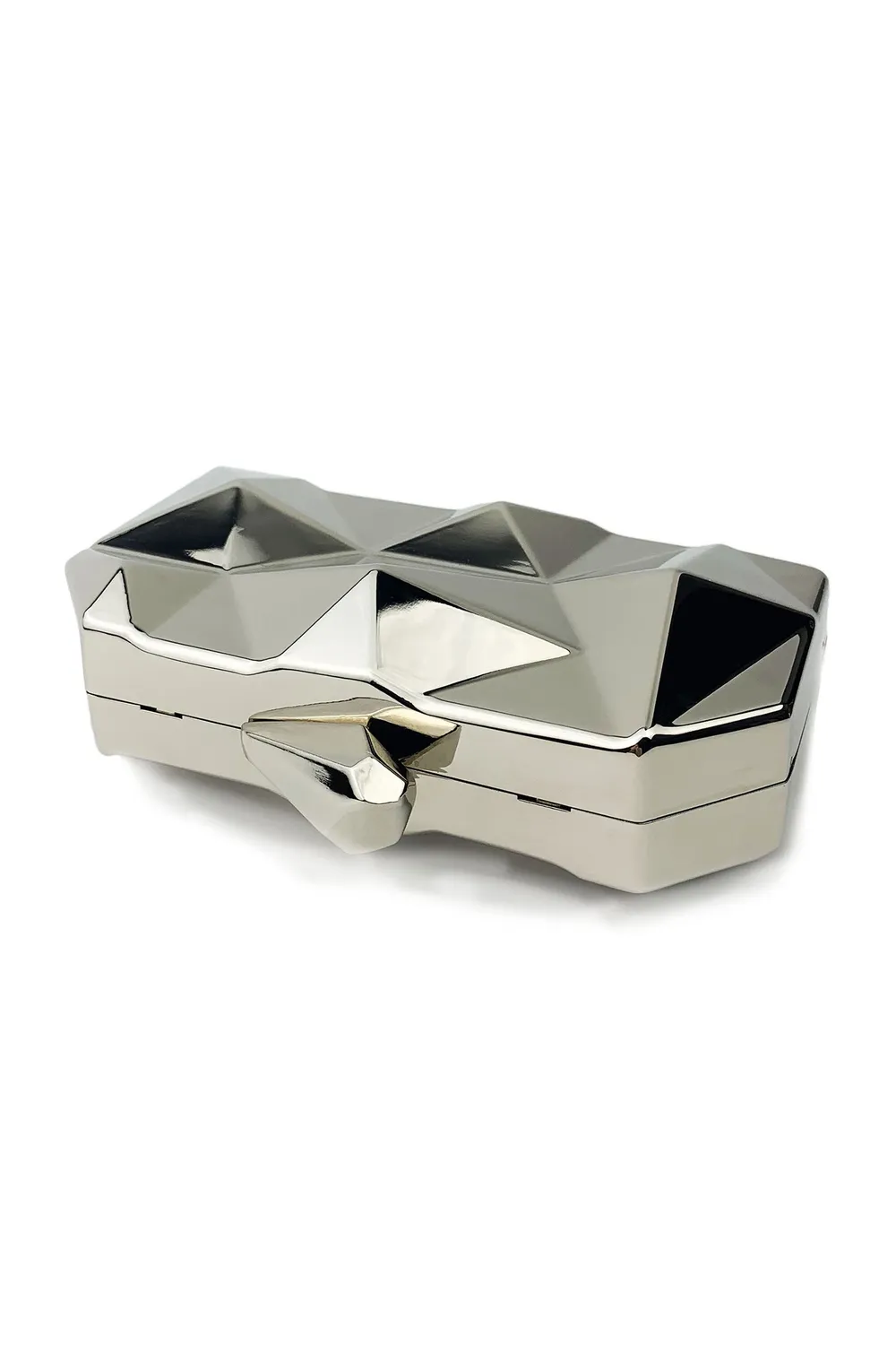 Bella Barnett Ada Geometry pochette argento glossy