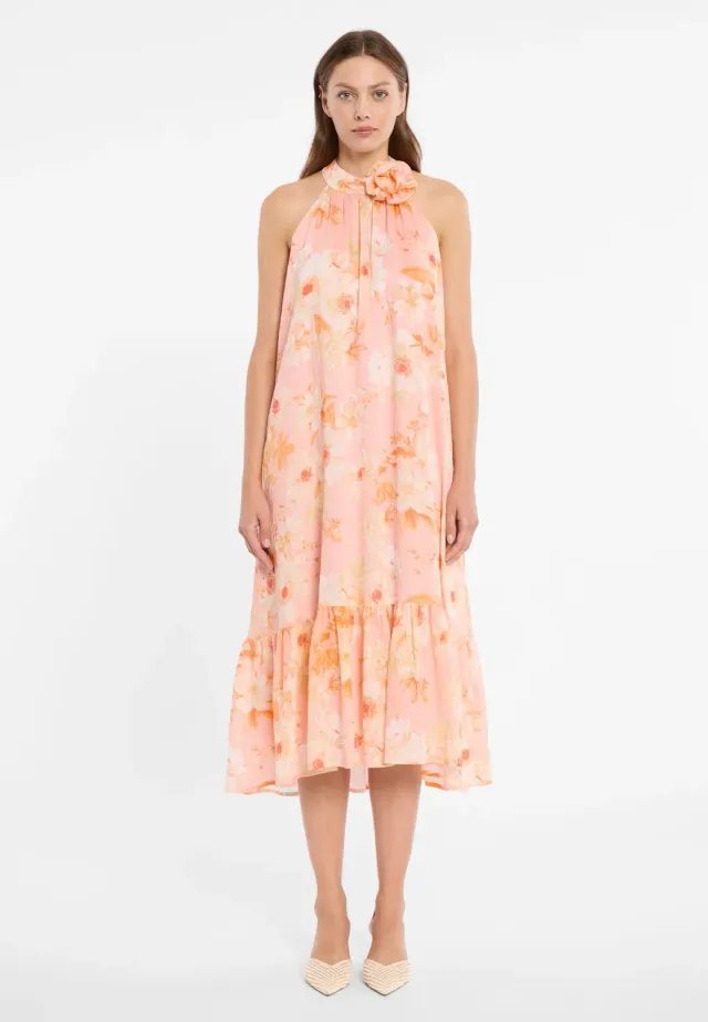 Ana Alcazar Doreyak abito midi fiori scollo holder