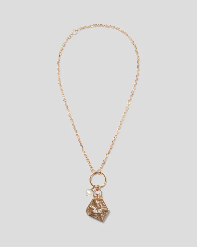 Violante Nessi Baricco collana oro perle faux zirconi