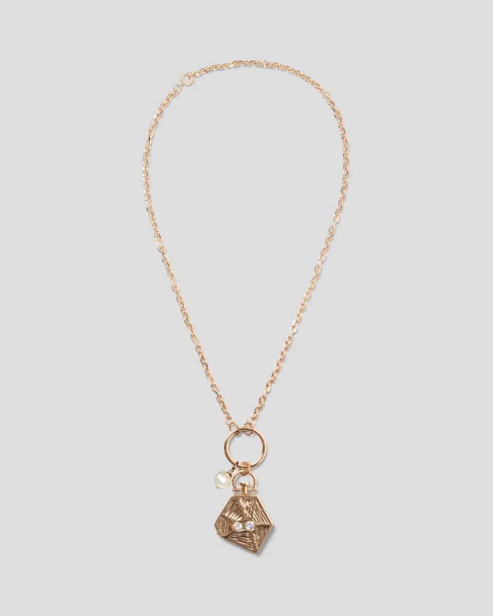 Violante Nessi Baricco collana oro perle faux zirconi