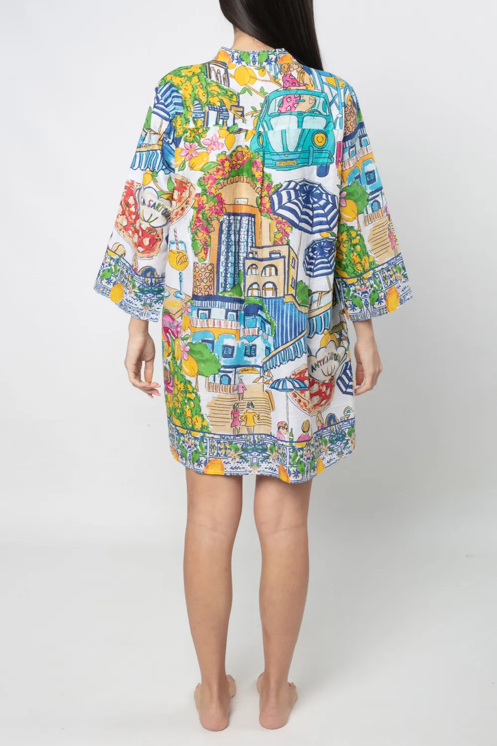 Antica Sartoria Everywhere ER005 camicia coreana turchese cotone