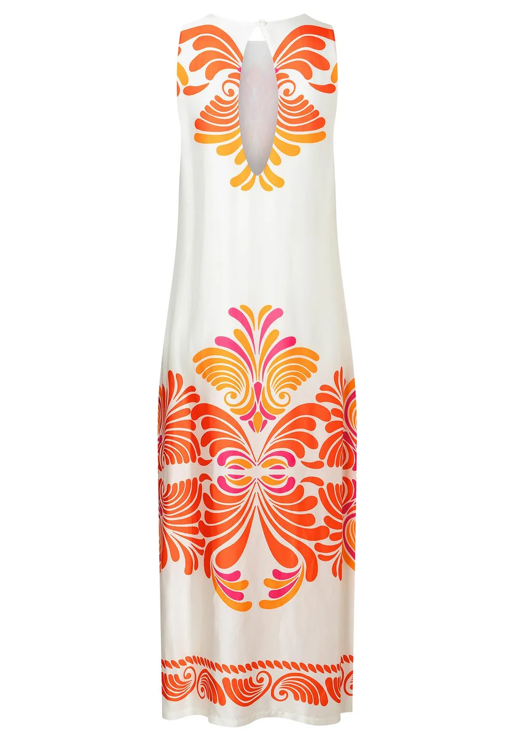 Ana Alcazar Waya Abito Maxi Satin Stampa