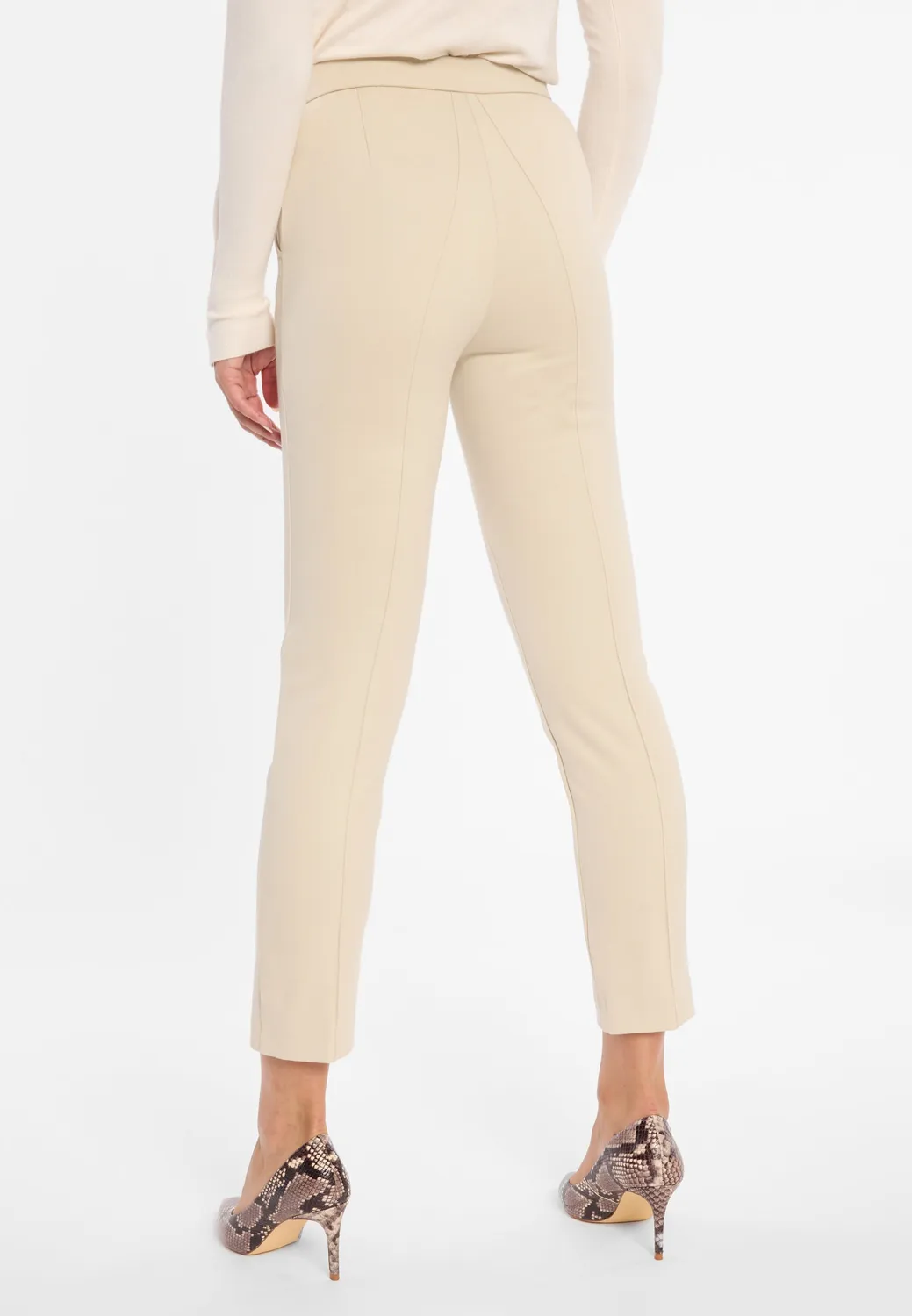Ana Alcazar Ajola Pantaloni Sigaretta Bianchi 7/8