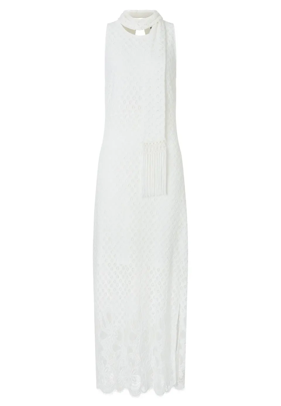 Ana Alcazar Paely abito lungo pizzo elegante
