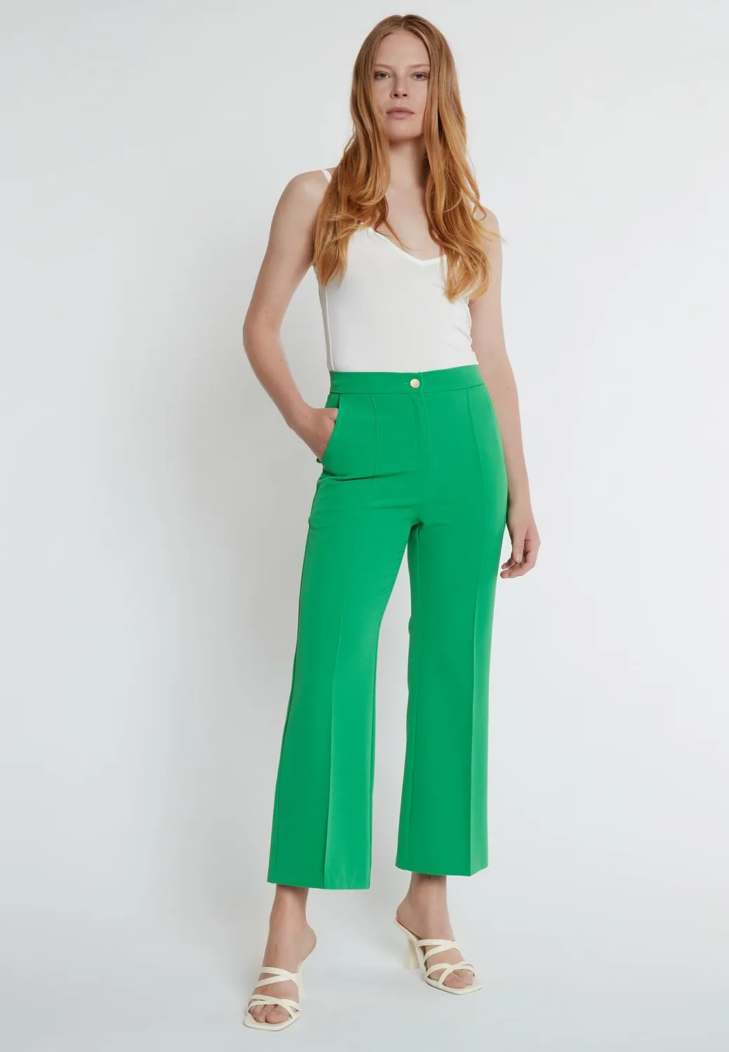 Ana Alcazar Kadla pantaloni cropped 7/8 con tasche