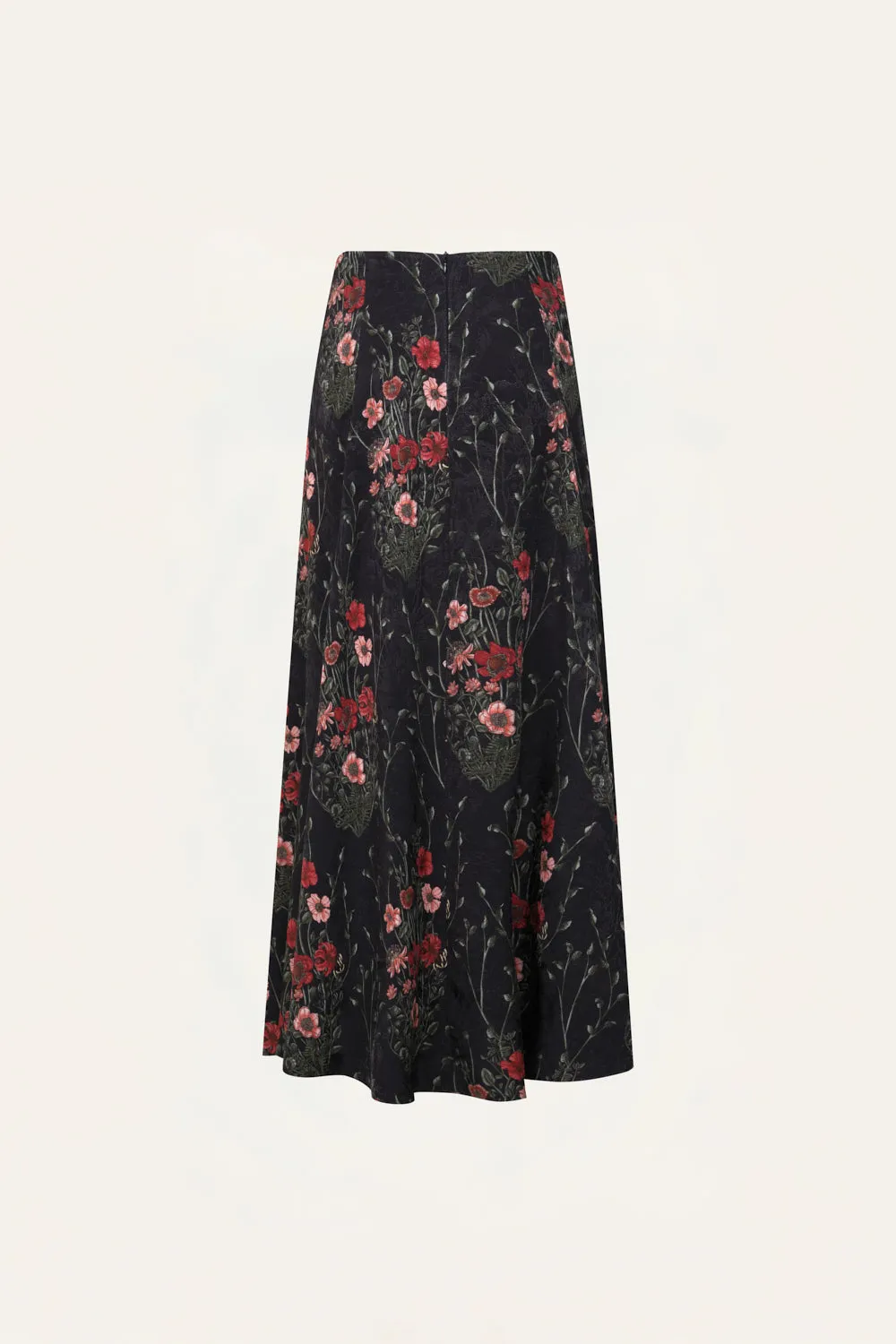 Johanna Ortiz Encanto De Isla gonna jacquard nera