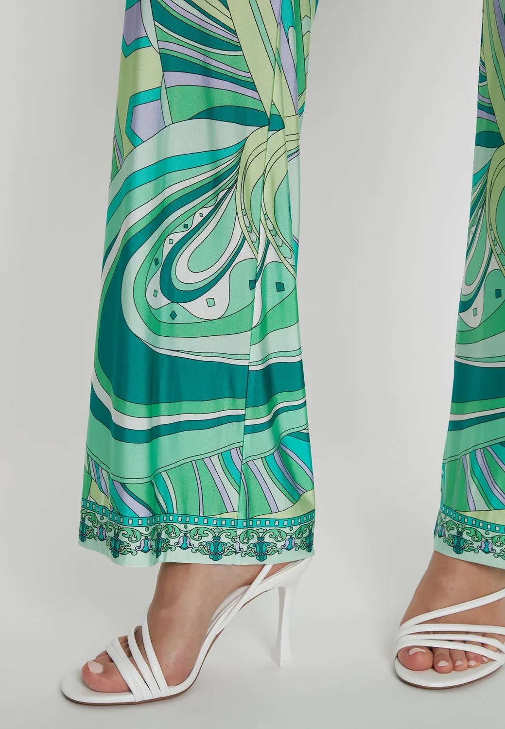 Ana Alcazar Pibara pantaloni jersey fantasia verde