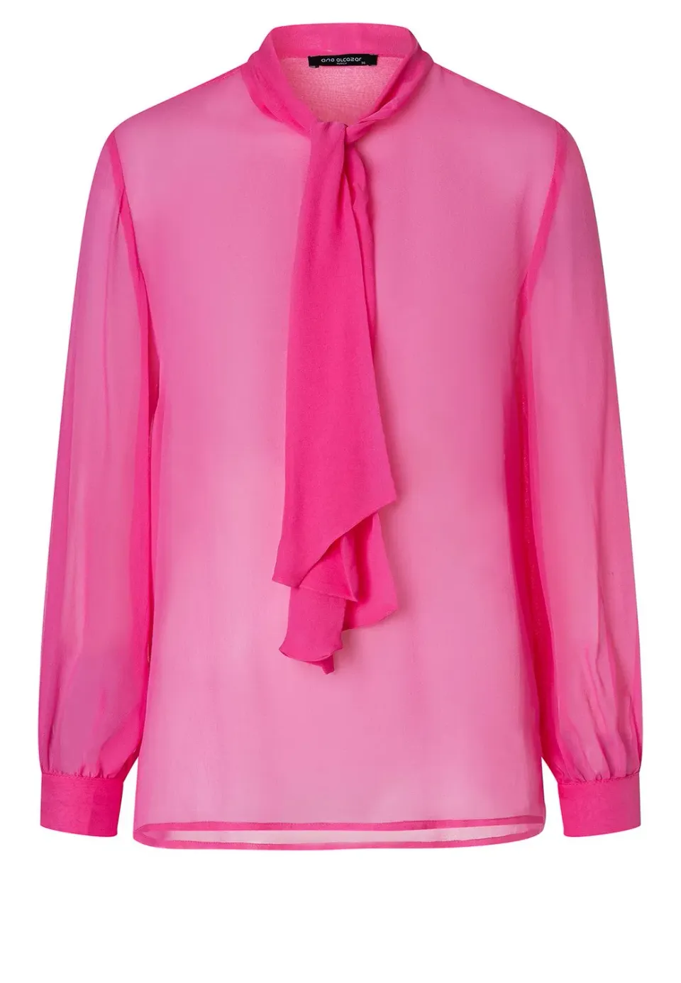 Ana Alcazar Zerina camicetta chiffon rosa fiocco