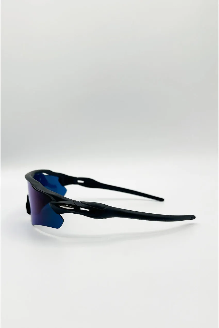 Goddiva SVNX Outdoor Sports Racer occhiali da sole blu
