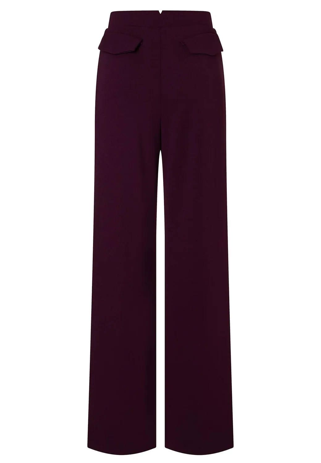 Ana Alcazar Adysa pantaloni palazzo bordeaux pieghe