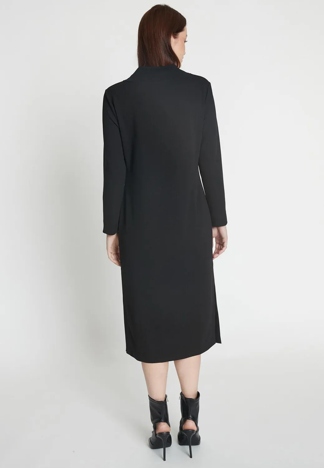 Ana Alcazar Medala abito midi nero
