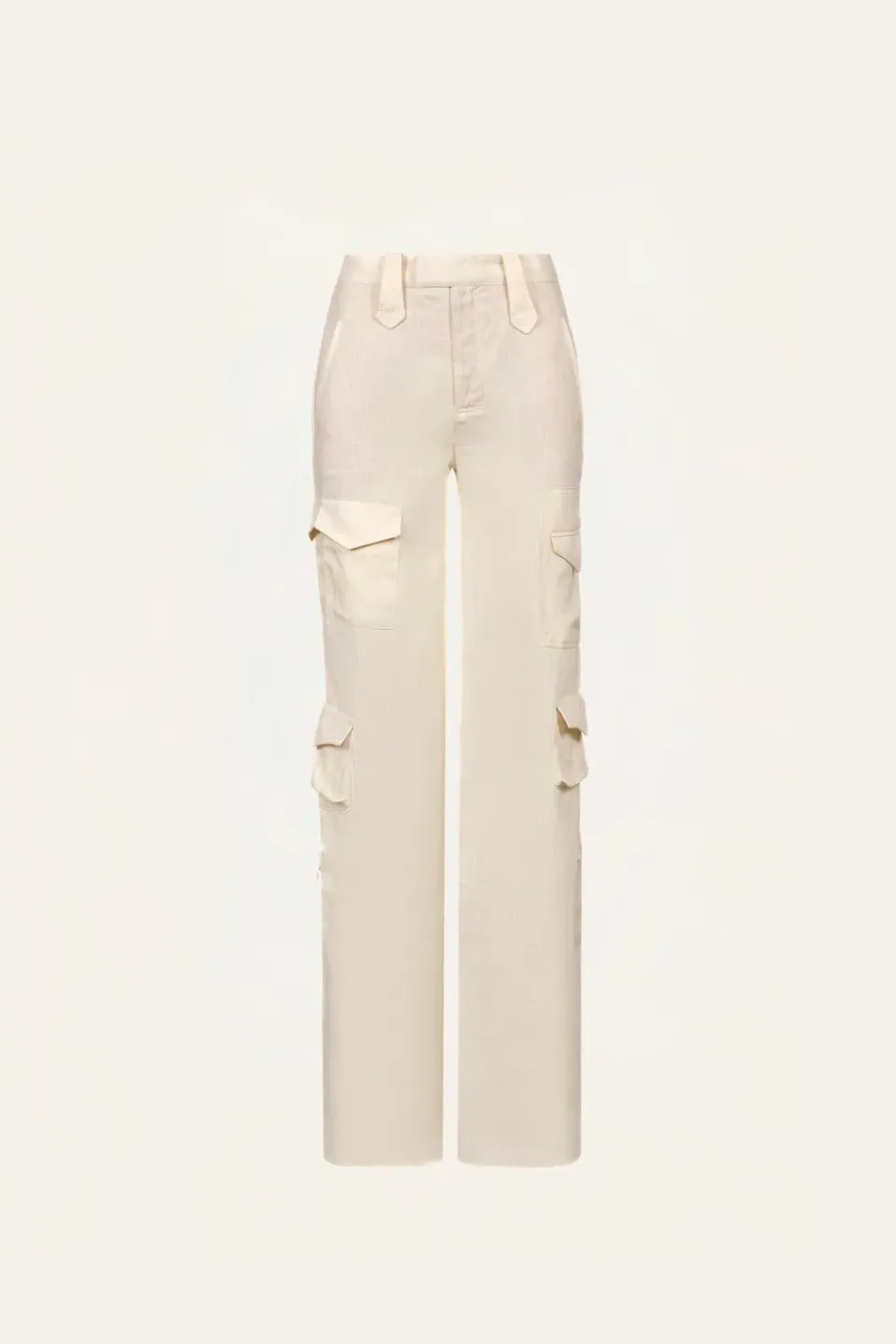 Johanna Ortiz Adaptive Grace pantaloni lino ecru cargo