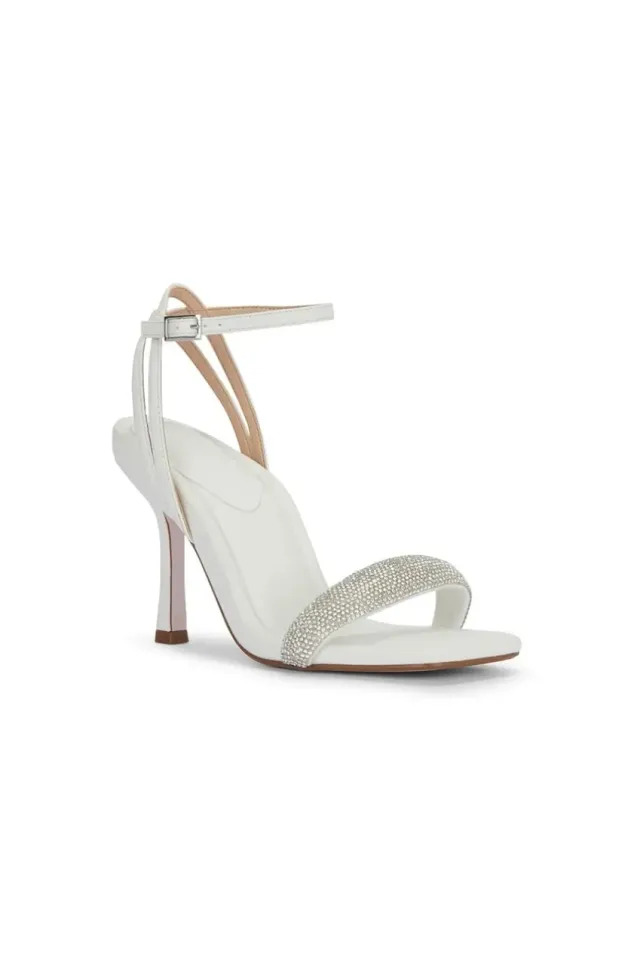 Malow London Taylor sandali tacco nero strass 9 cm
