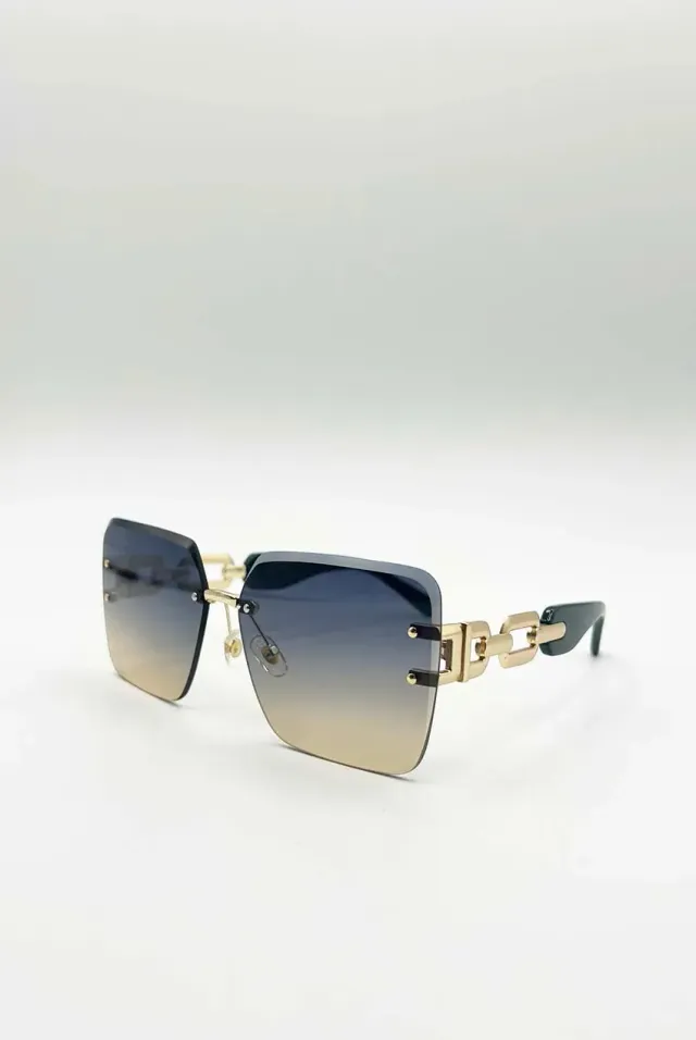 SVNX SG2501020 occhiali da sole blu navy oro UV400