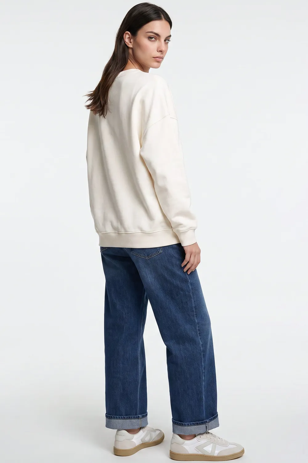 Aftershock London Weekend felpa avorio cotone S/M M/L