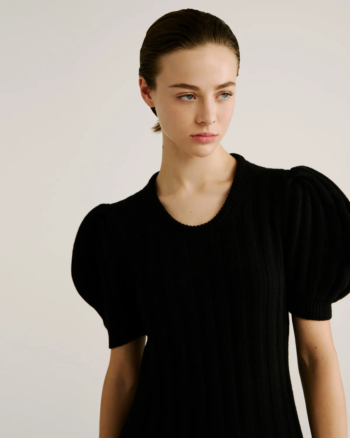 Violante Nessi Ono vestito nero cashwool merino
