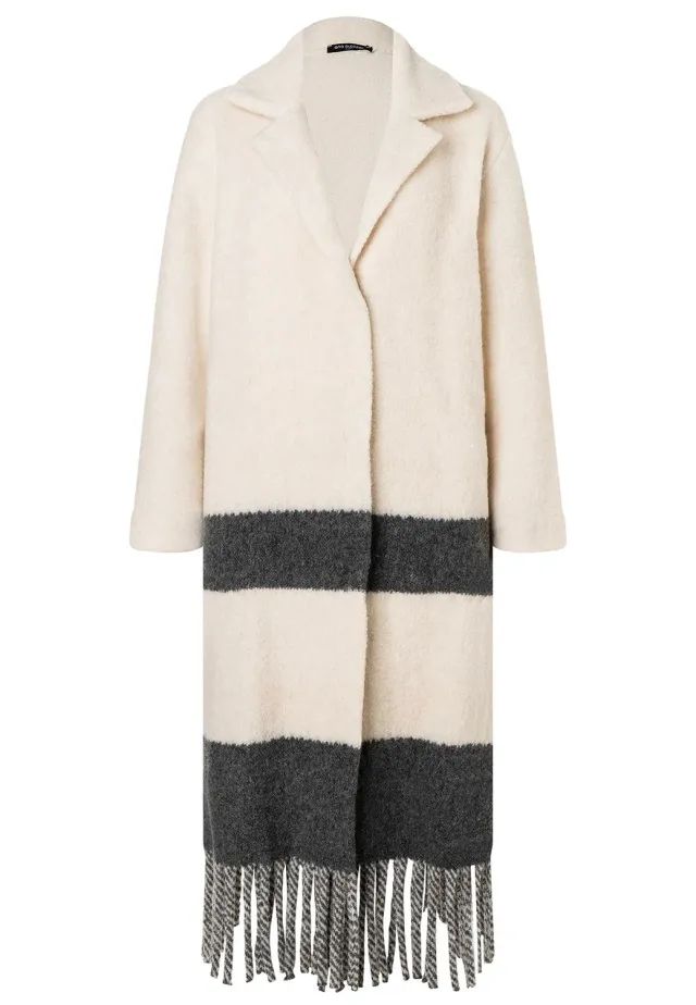 Ana Alcazar Saba cappotto lana frange