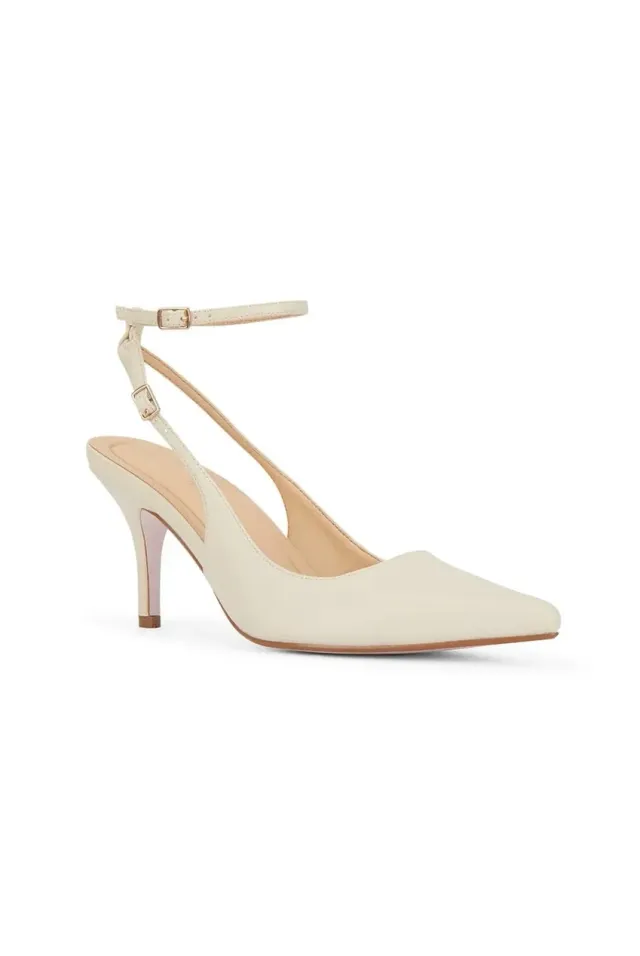Malow London Camila décolleté slingback oro tacco 8,5 cm