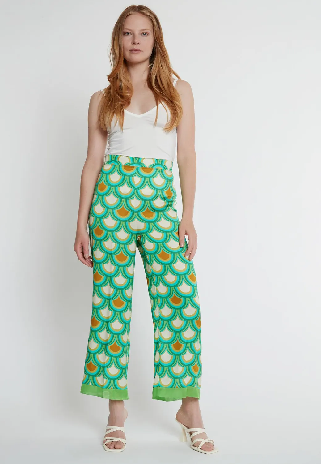 Ana Alcazar Kebly pantaloni pinocchietto satin