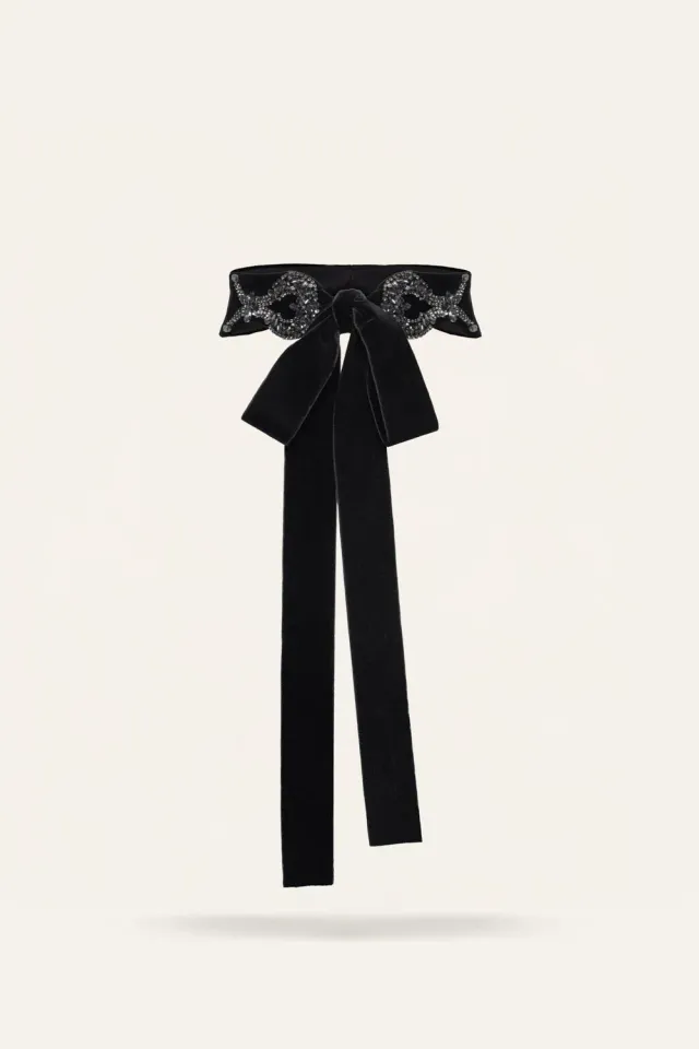 Johanna Ortiz Celestial Feminine cintura cotone nero