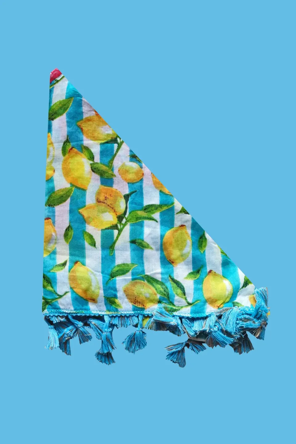 Antica Sartoria DV2111 triangolo giallo cotone mare
