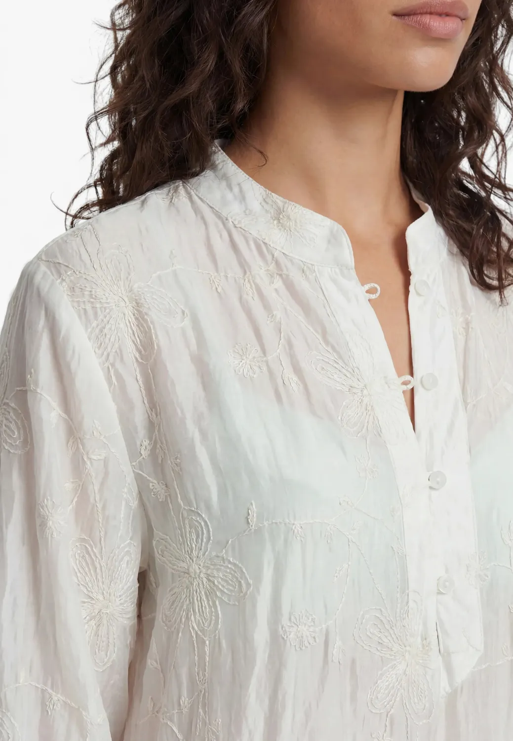 Ana Alcazar Dorenao caftano maxi bianco lyocell