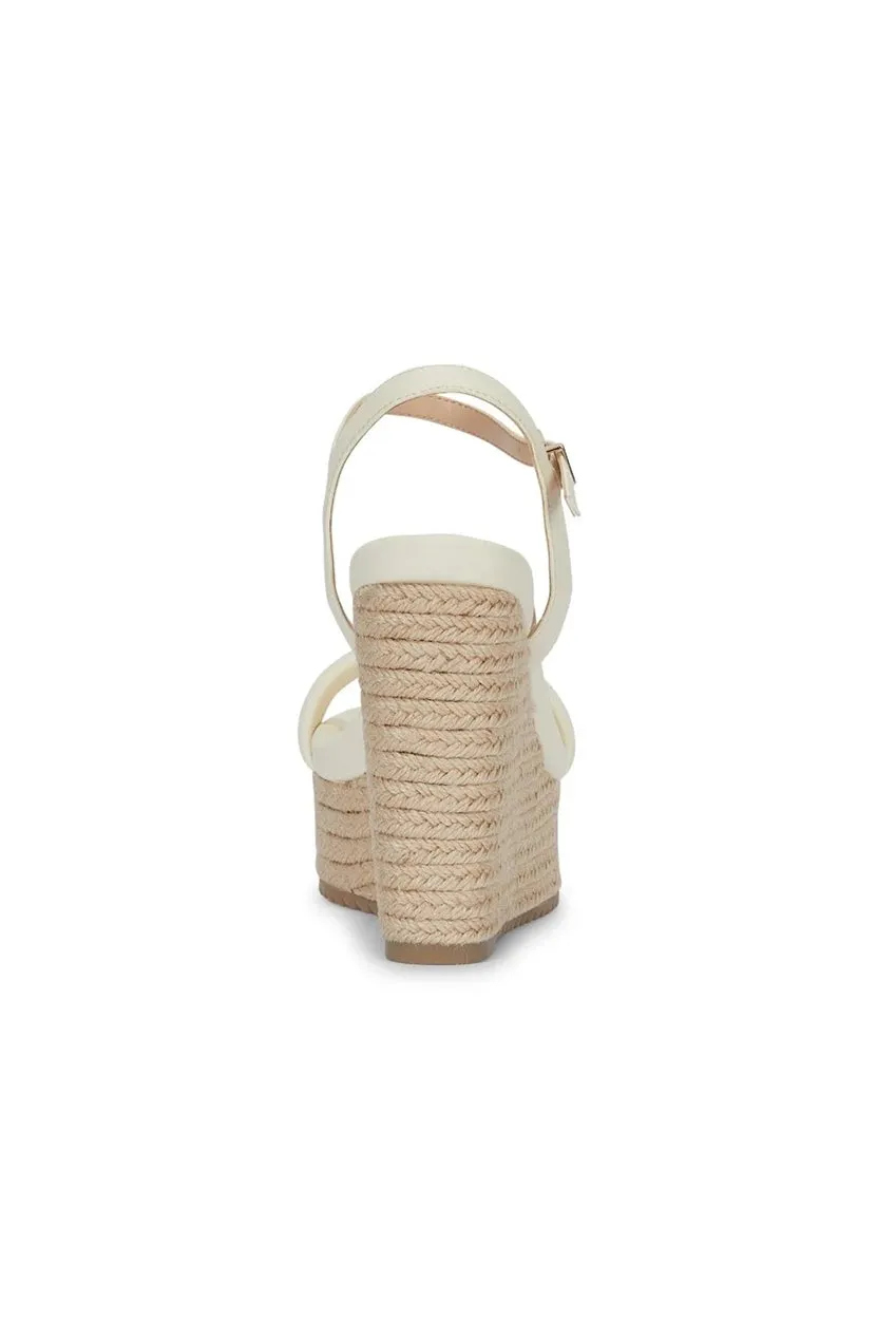 Malow London Jenna sandali zeppa neri tacco 11,5 cm