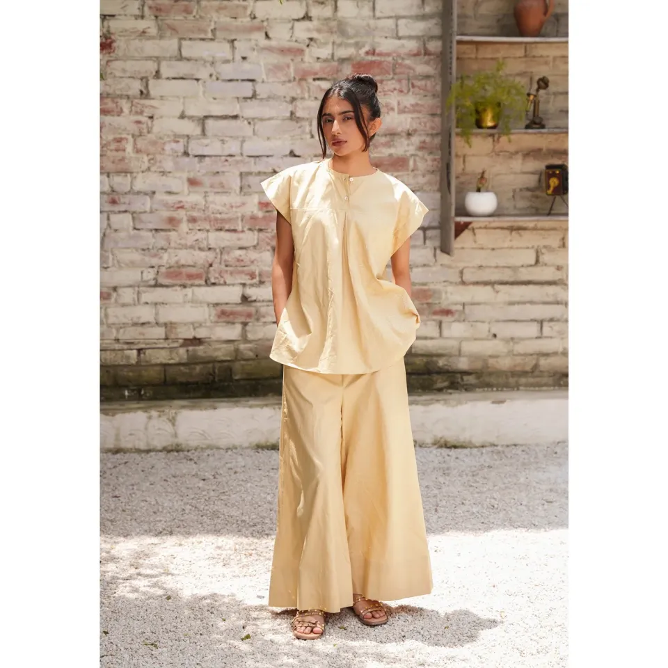 Our Dve Capsule 6 pantaloni marrone cotone 99 cm