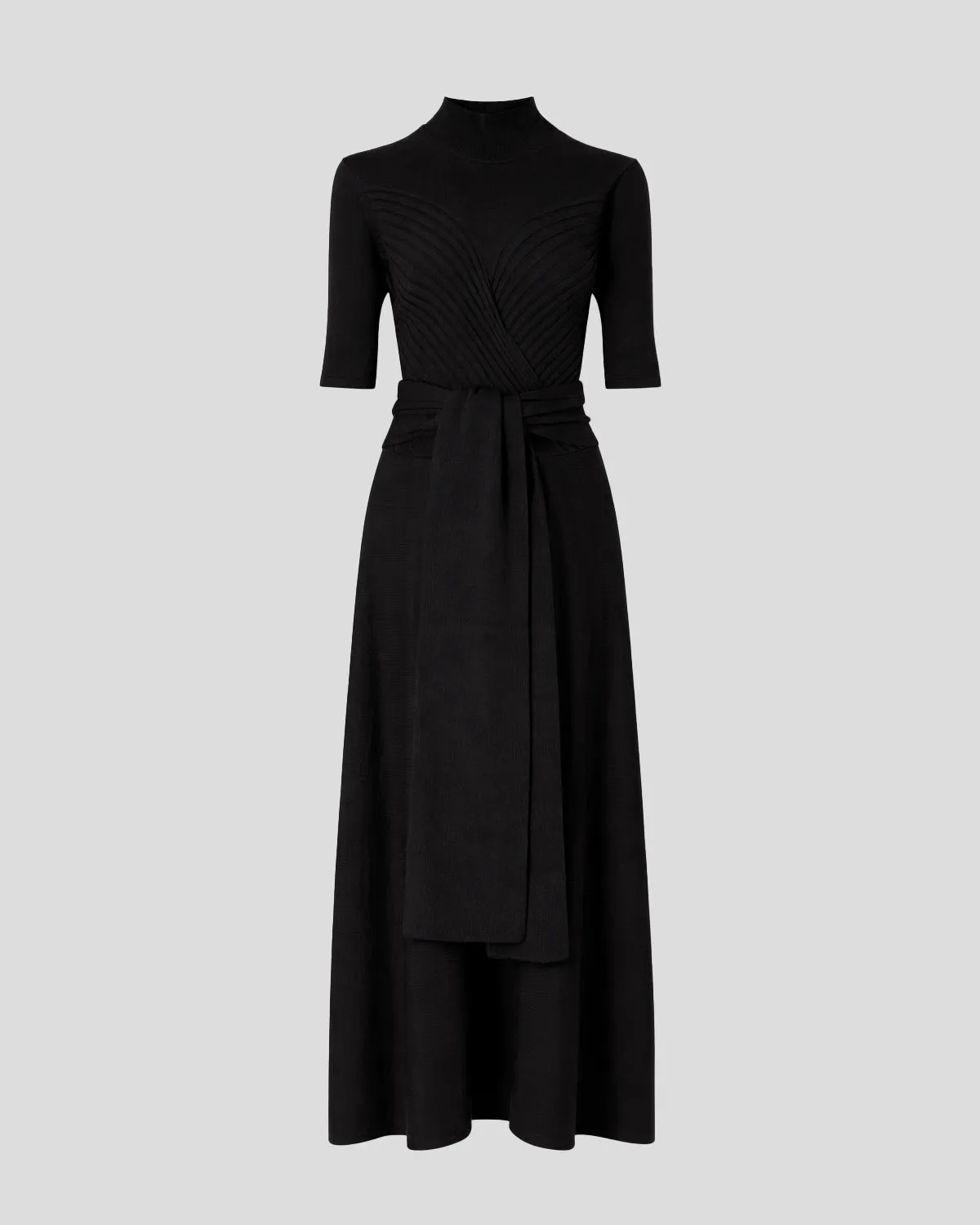 Violante Nessi Takashi abito maglia nero lana
