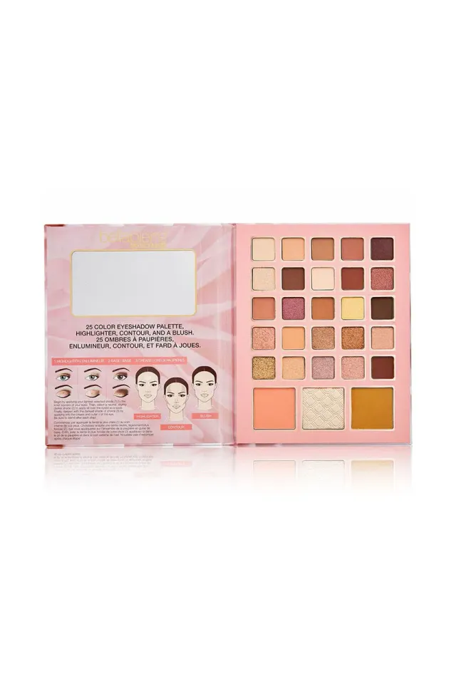 Bellapierre Face And Eye Book palette viso rosa satin