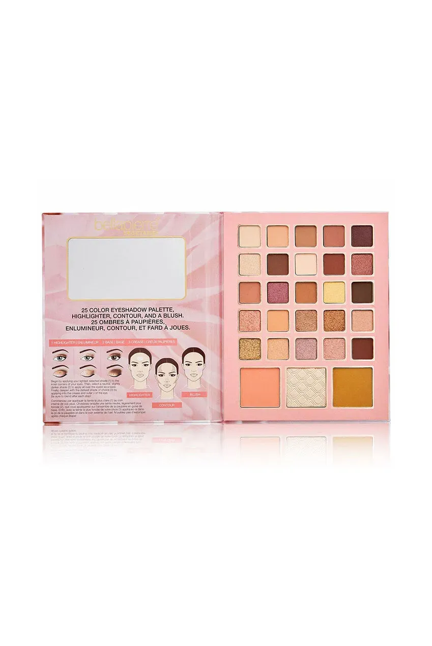 Bellapierre Face And Eye Book palette viso rosa satin