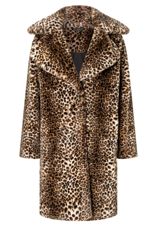 Ana Alcazar Mabel cappotto pelliccia leopardata