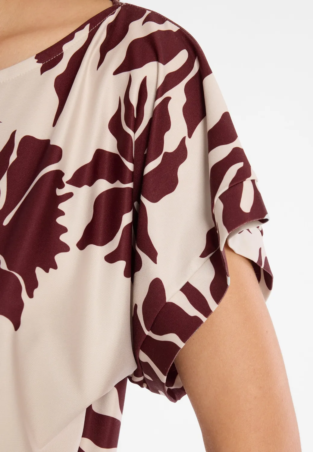 Ana Alcazar Dorells top maniche corte floreale