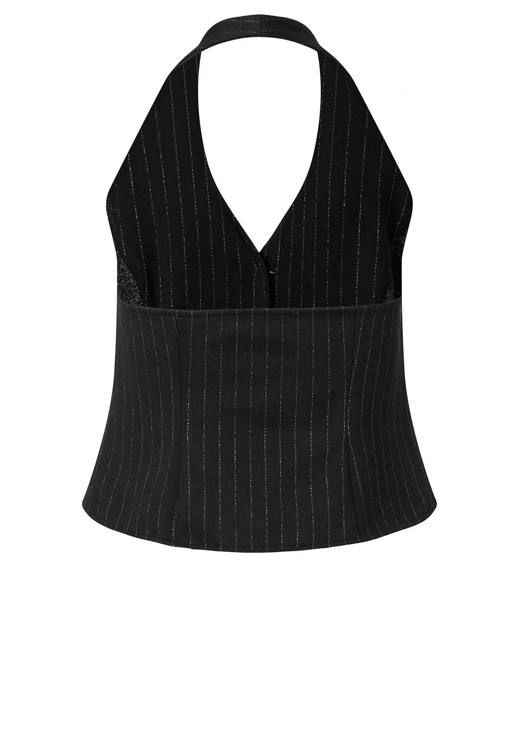 Ana Alcazar Tawa gilet gessato halter