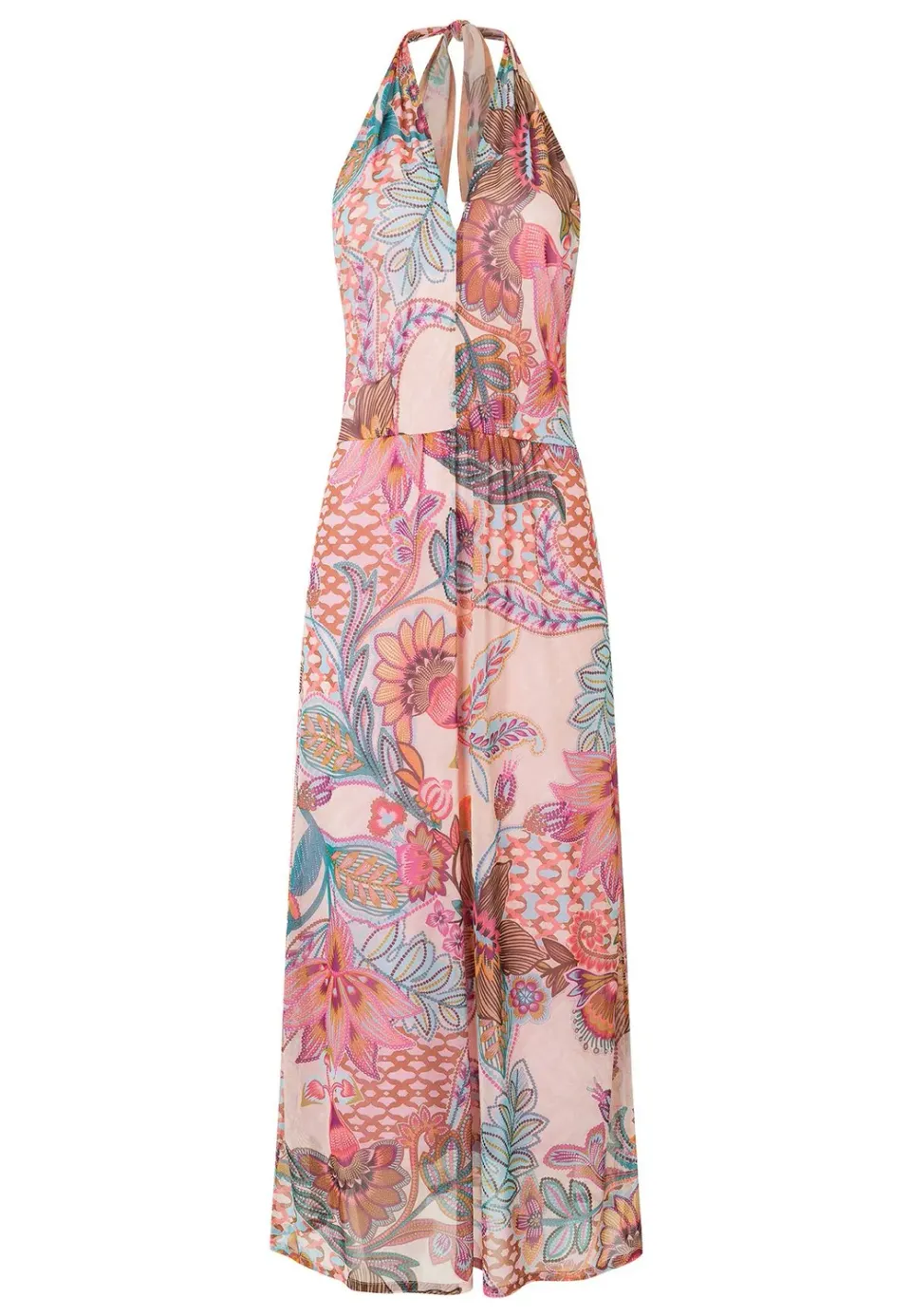 Ana Alcazar Peline abito halter floreale midi