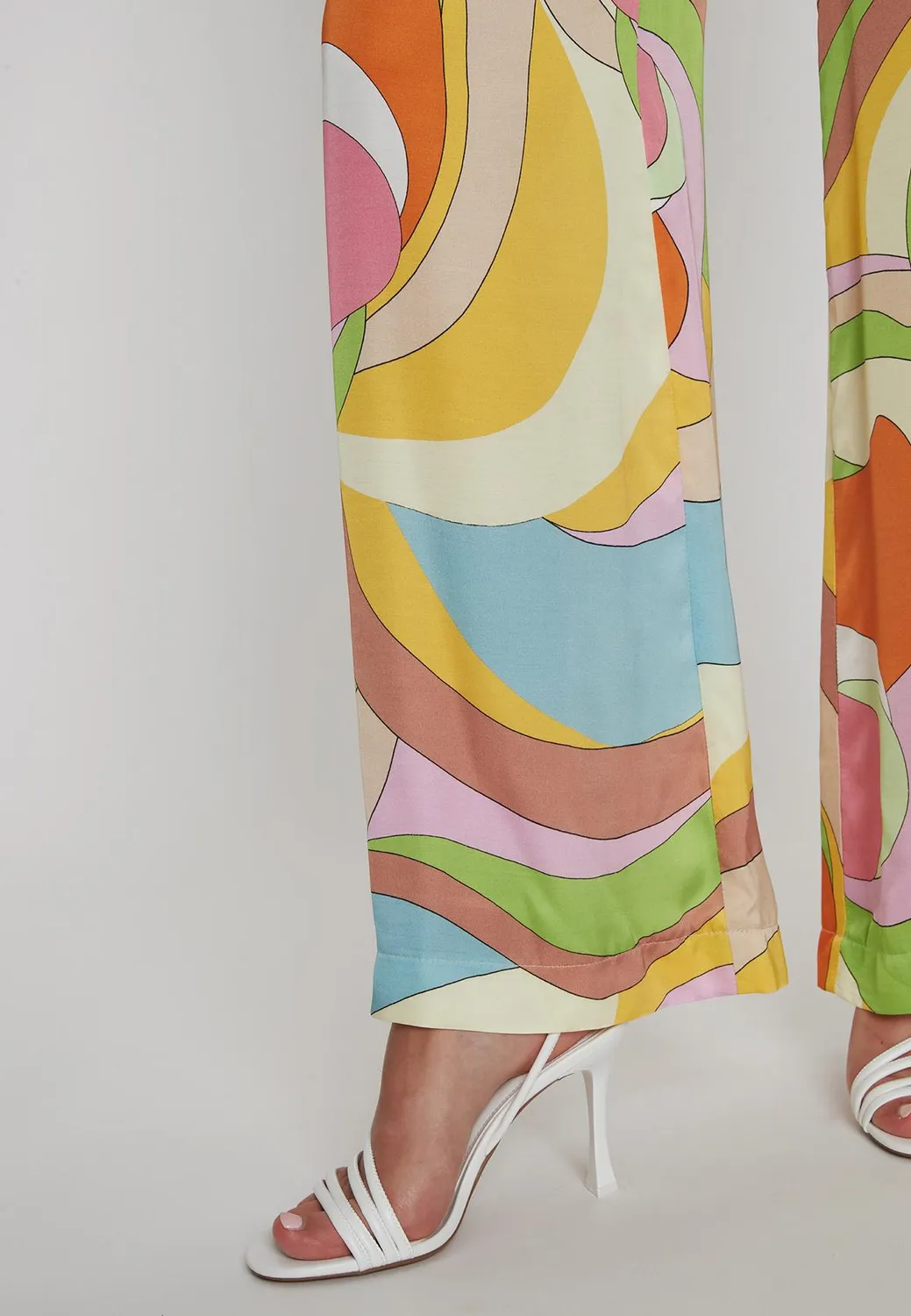 Ana Alcazar Pazora pantaloni palazzo fantasia vintage